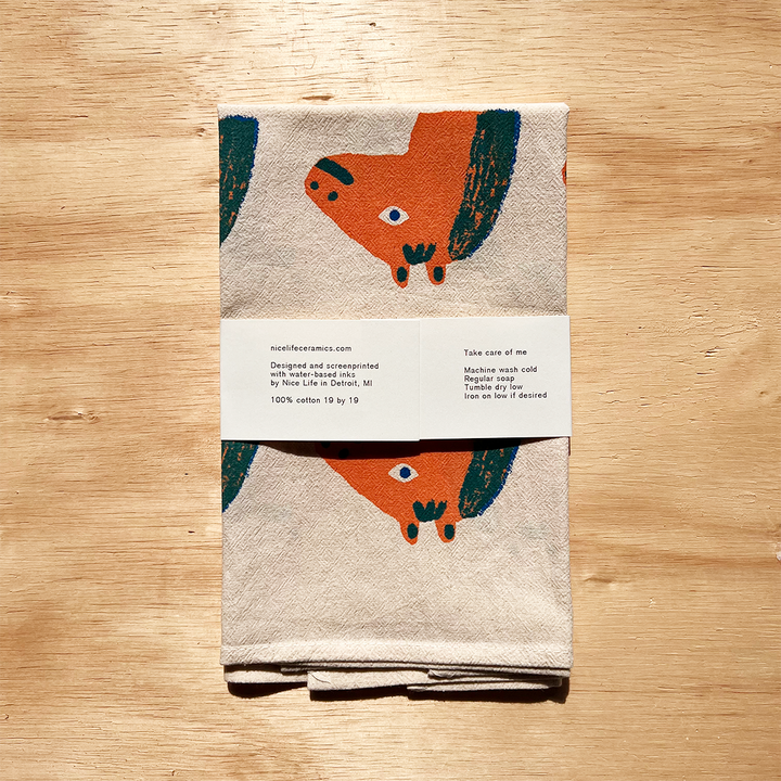Horse Cotton Tea Towel NICE3