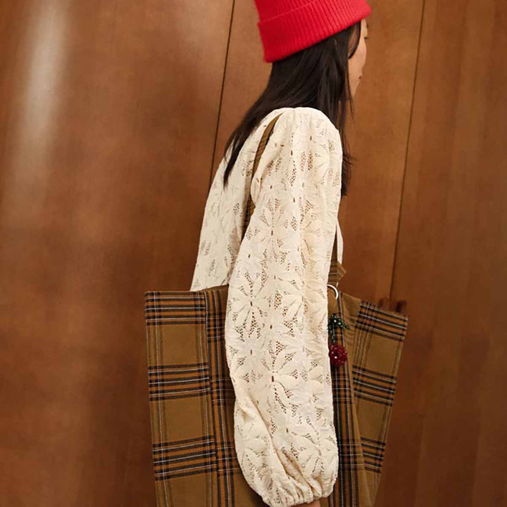 ELISABETH TOTE BAG TARTAN