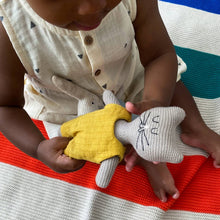 Load image into Gallery viewer, Cotton Knit Child&#39;s Rattle Toy: Cat