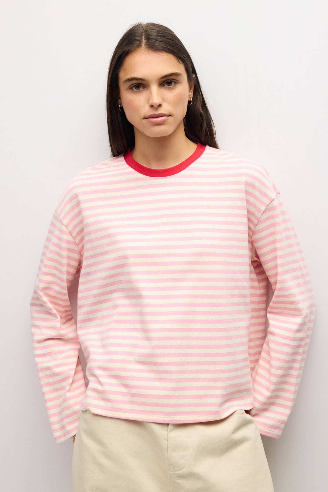 The Jessie Top | Striped Long Sleeve T-Shirt A674