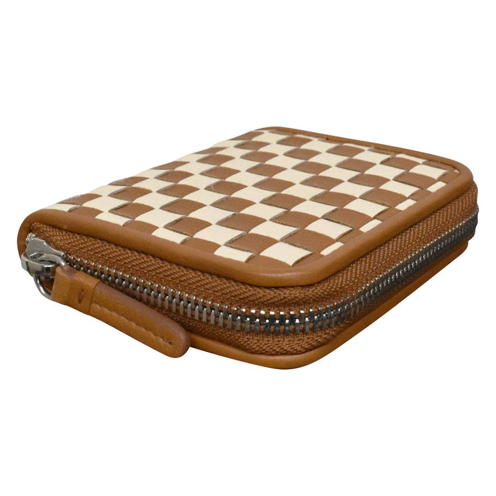 7104 CHECKERBOARD ZIP AROUND WALLET LL223