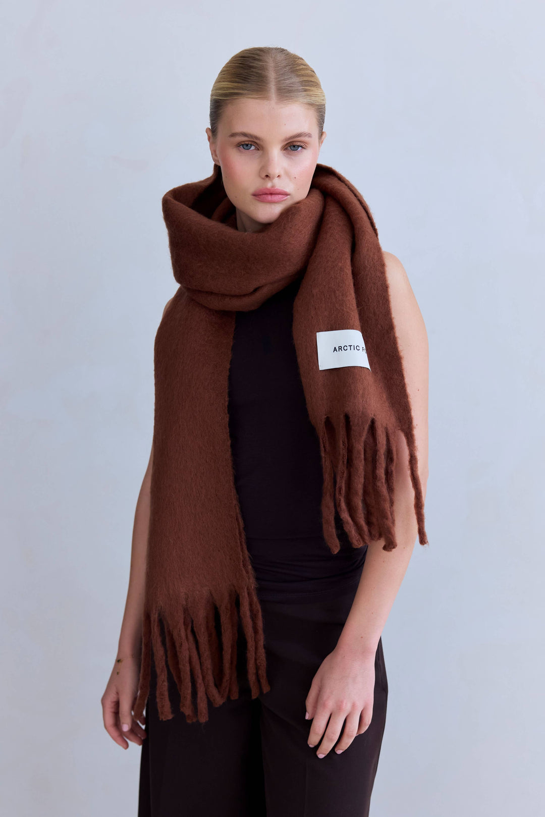 The Stockholm Scarf - 100% Recycled - Sepia