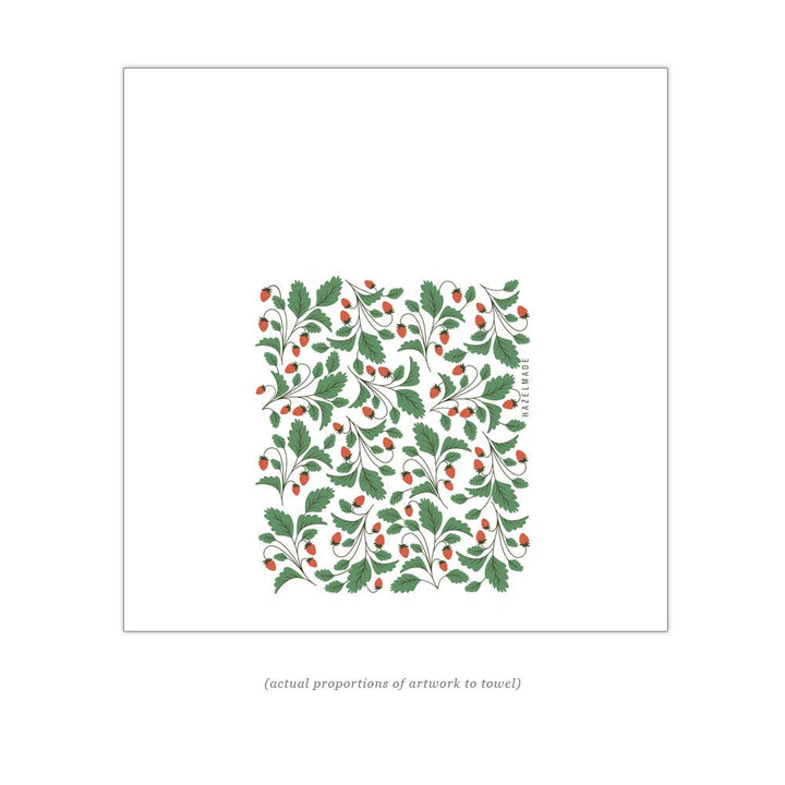 Strawberries Tea Towel / Kitchen Decor / Midwest Made HM106
