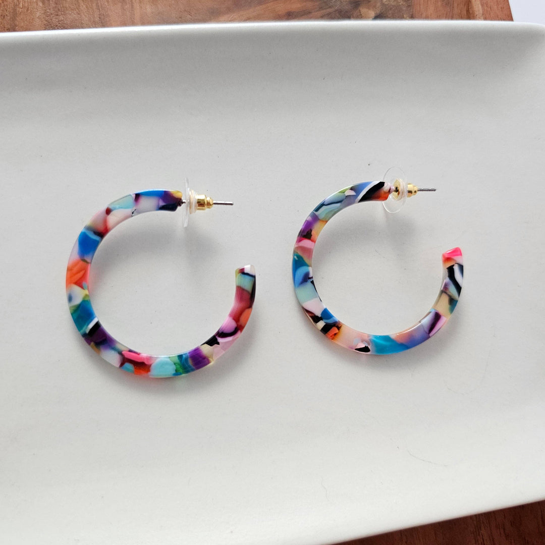 Camy Hoops - Fiesta // Earrings, Jewelry, Gifts, Best Seller SS523