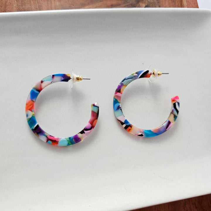 Camy Hoops - Fiesta // Earrings, Jewelry, Gifts, Best Seller SS523