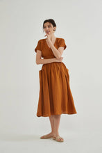 Load image into Gallery viewer, Fiona 100% Linen Wrap Side Tie Dress
