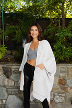 Load image into Gallery viewer, Cozy Chunky Ribbed Knit Pocket Ruana