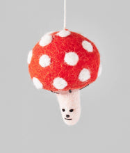 Load image into Gallery viewer, &#39;Mushroom&#39; Hanging Felt Ornament