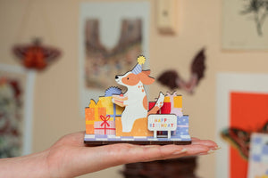 HAPPY BIRTHDAY DOG POP OUT CARD DD08