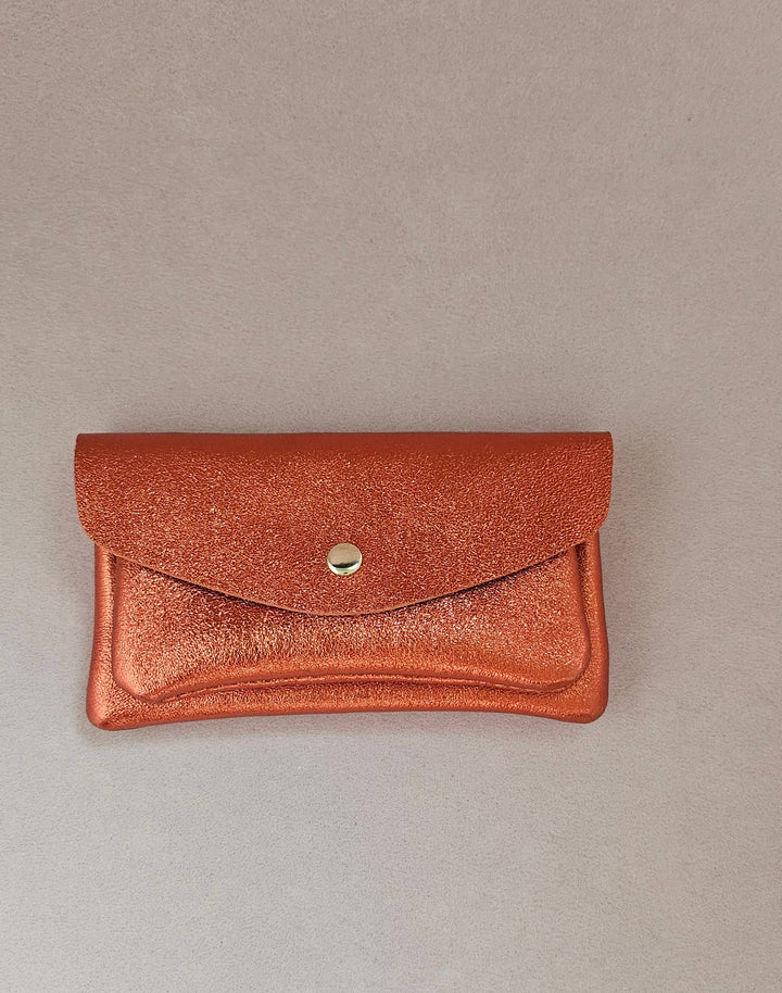 Kangaroo double pocket leather wallet Sky RM37
