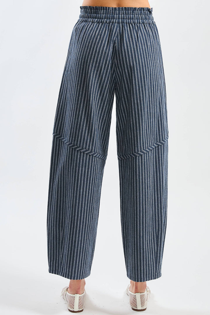 CB168 Pinstripe Drawstring Pants