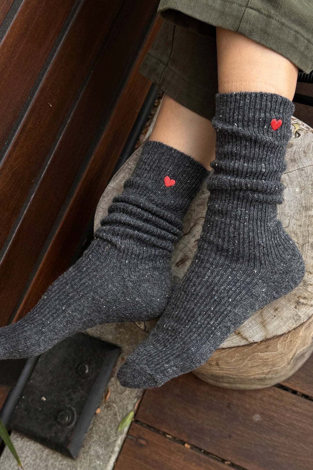 Embroidered Snow Socks