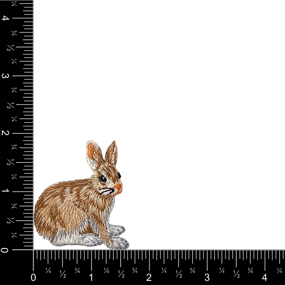 Natural Bunny Rabbit - Hare - Iron on Patch IR