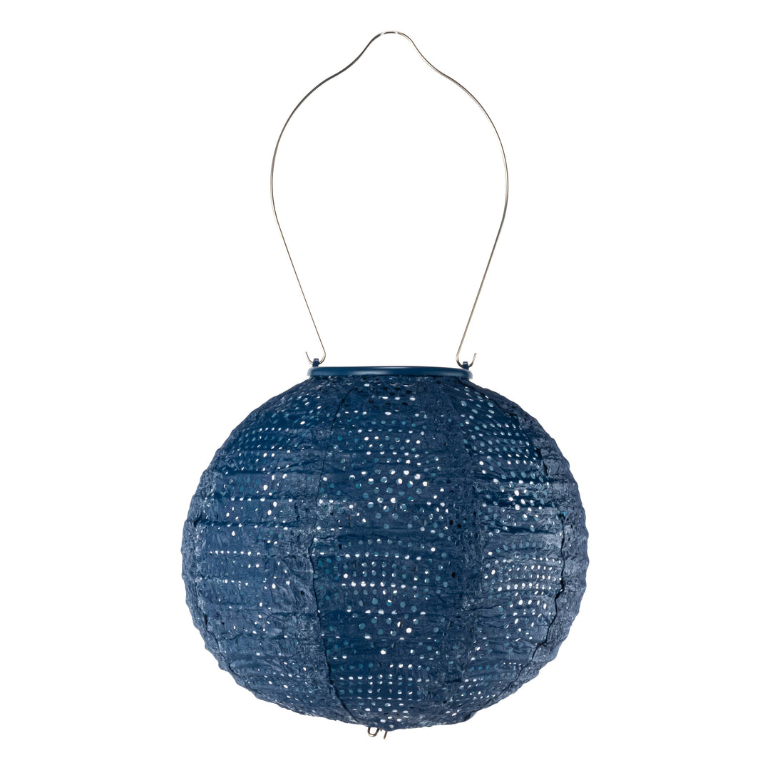Stella Globe 8" Solar Lantern - Ultramarine