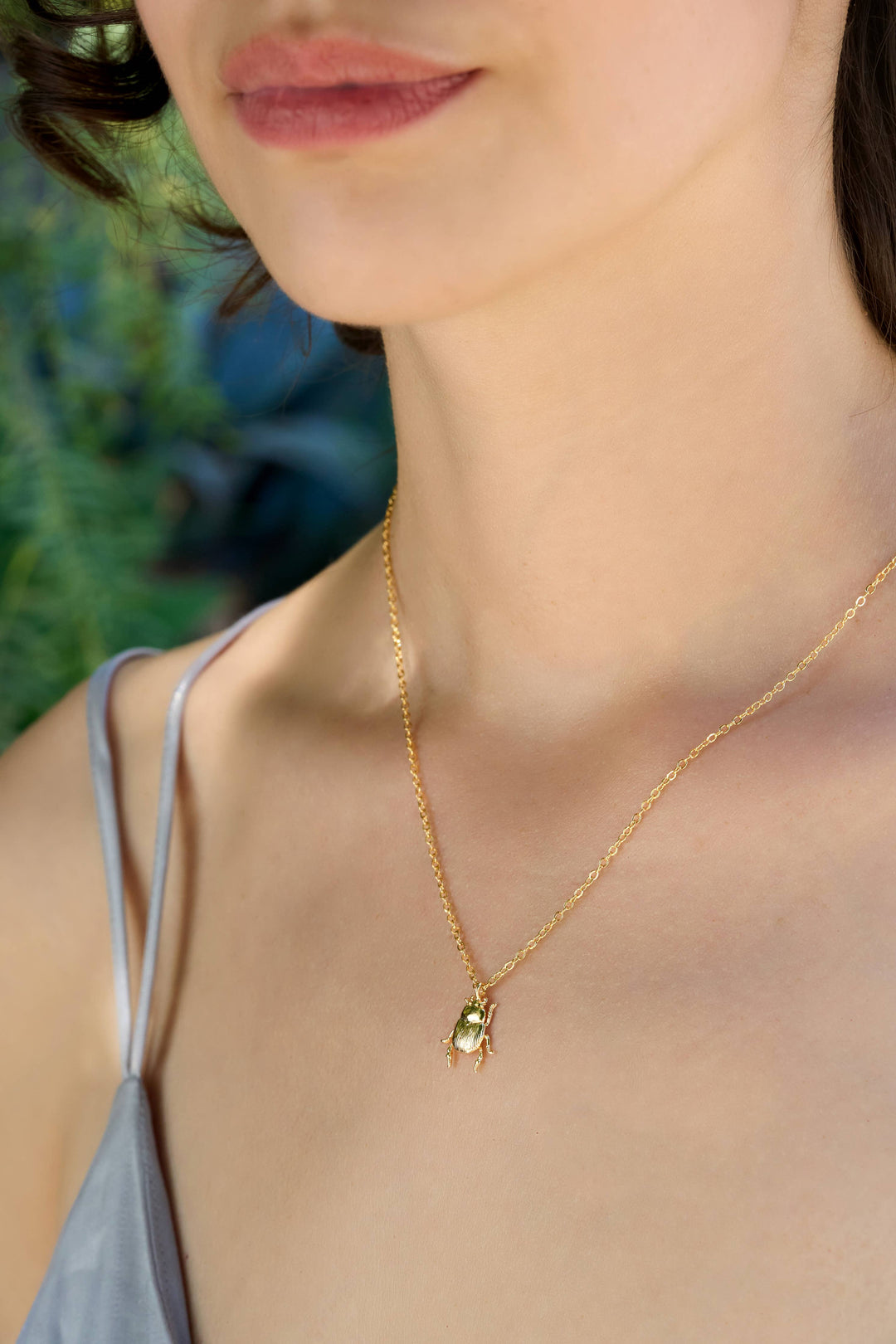 Fortune Beetle Necklace PJ894