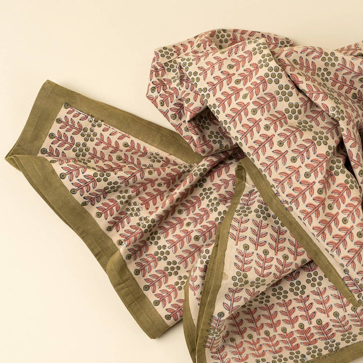 Floria Block Print Tablecloth DB325