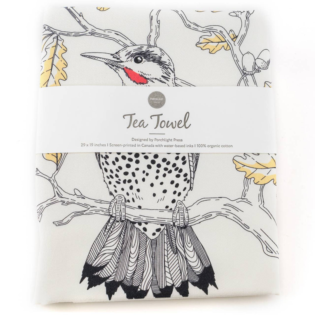 Northern Flicker Tea Towel - West Coast Birds PL04