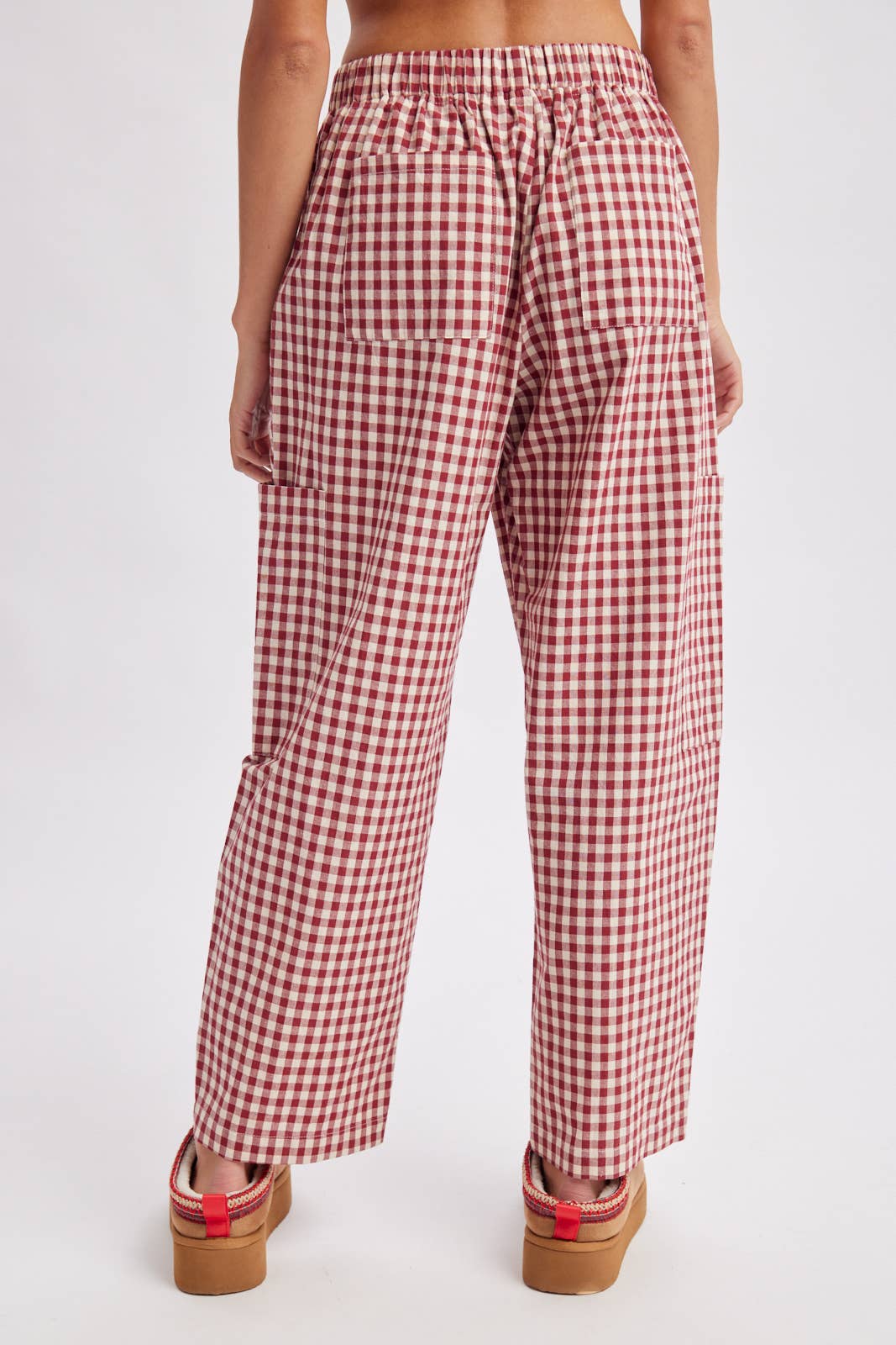 PLAID PATCH POCKET PANTS / WL26