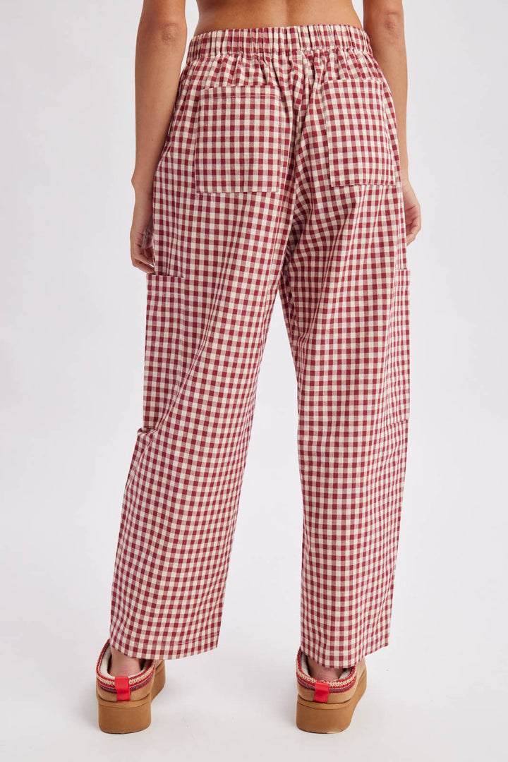 PLAID PATCH POCKET PANTS / WL26