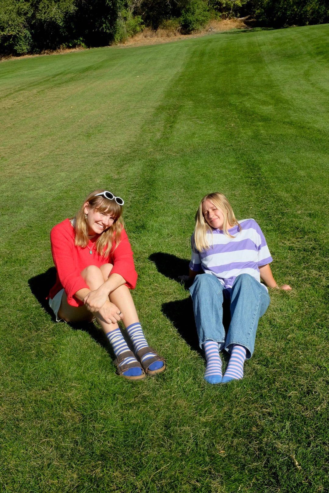 Retro Ribbed Striped Socks Spring time