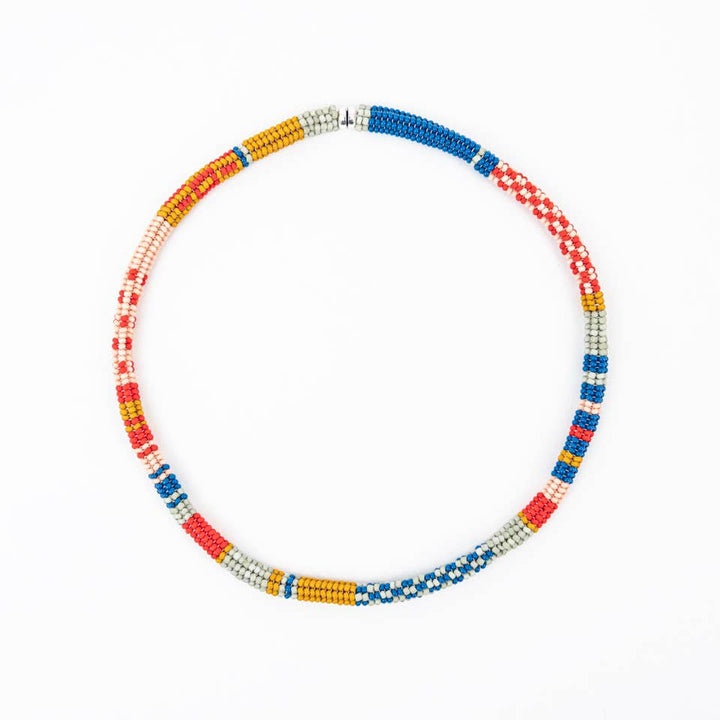Beaded Patchwork Choker APL32