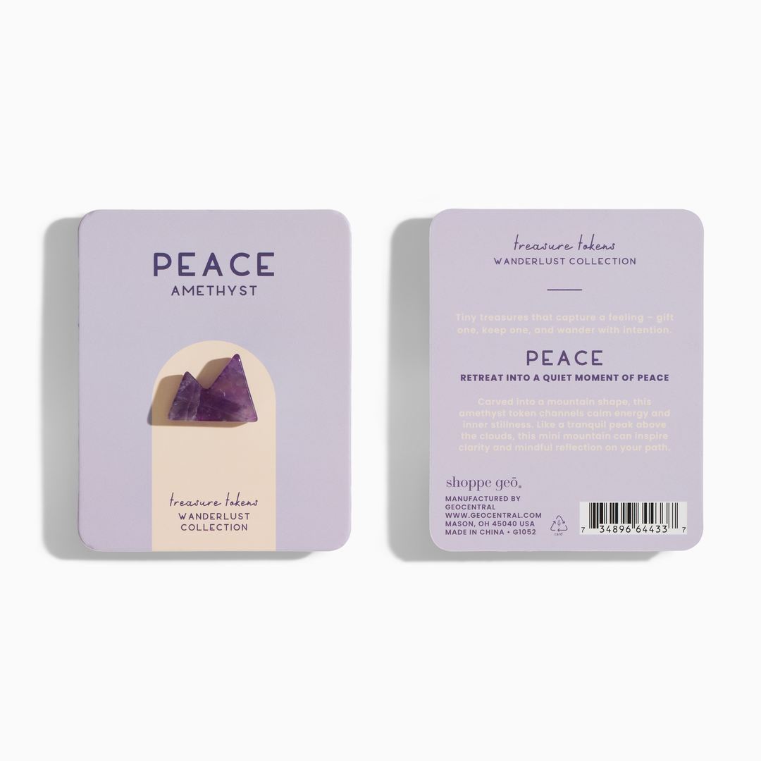 Amethyst Crystal Mountain | Treasure Tokens: PEACE