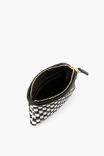 Load image into Gallery viewer, The Woven Wallet - Faux Leather Zipper Checkered Wristlet