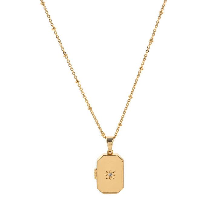 Heart Locket Photo Necklace Gold ACC10