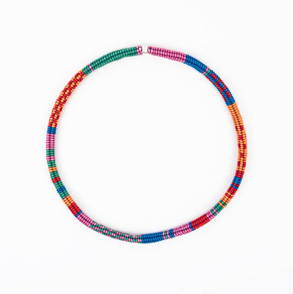Beaded Patchwork Choker APL32
