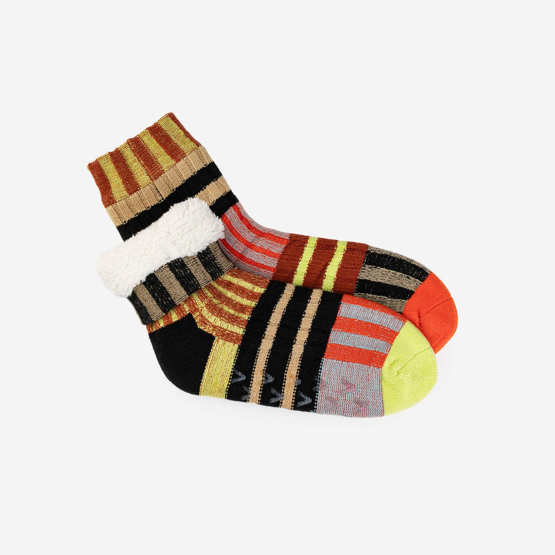 Patchwork Stripe House Socks