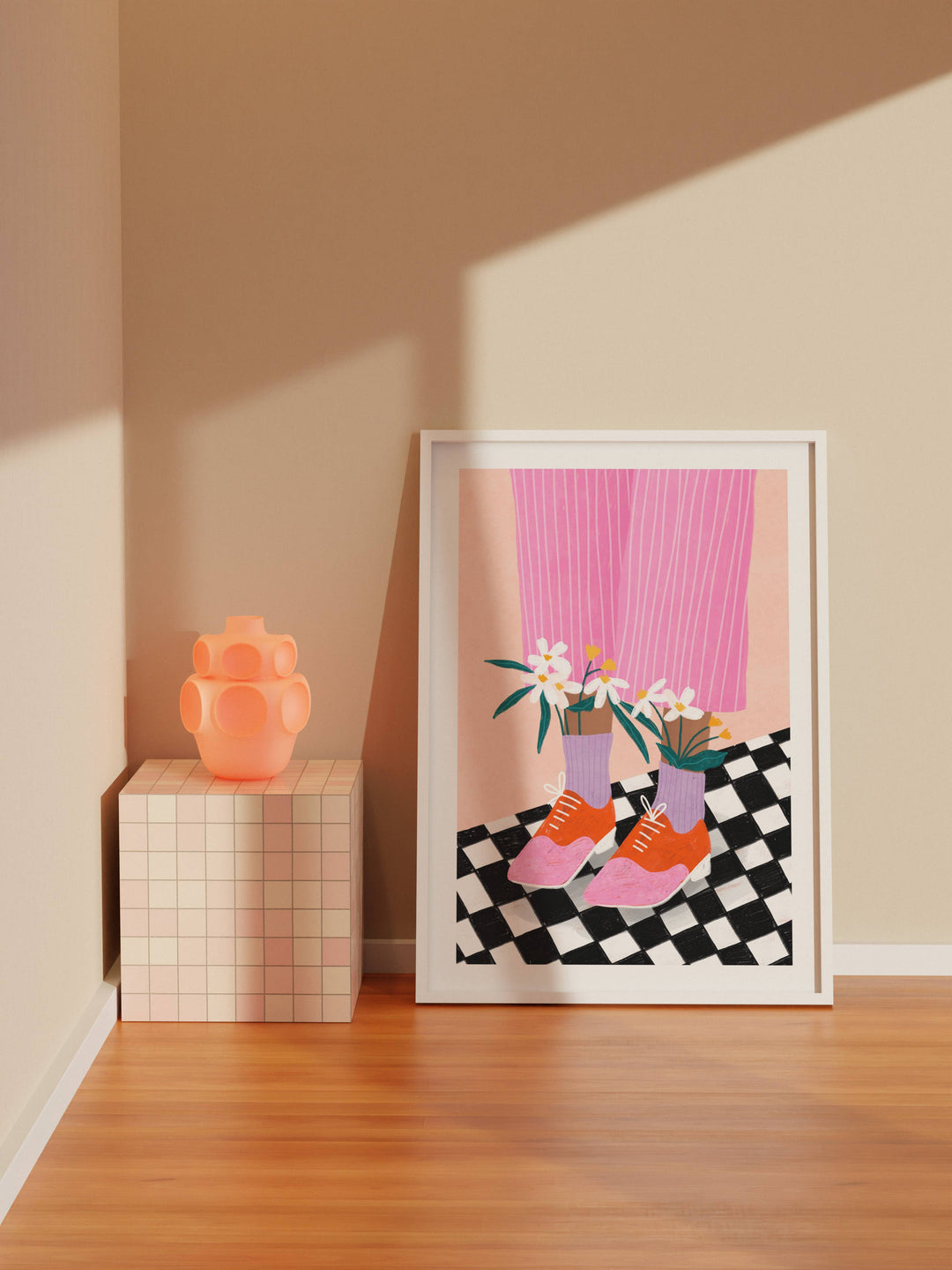 Floral Socks - Art Print BM22