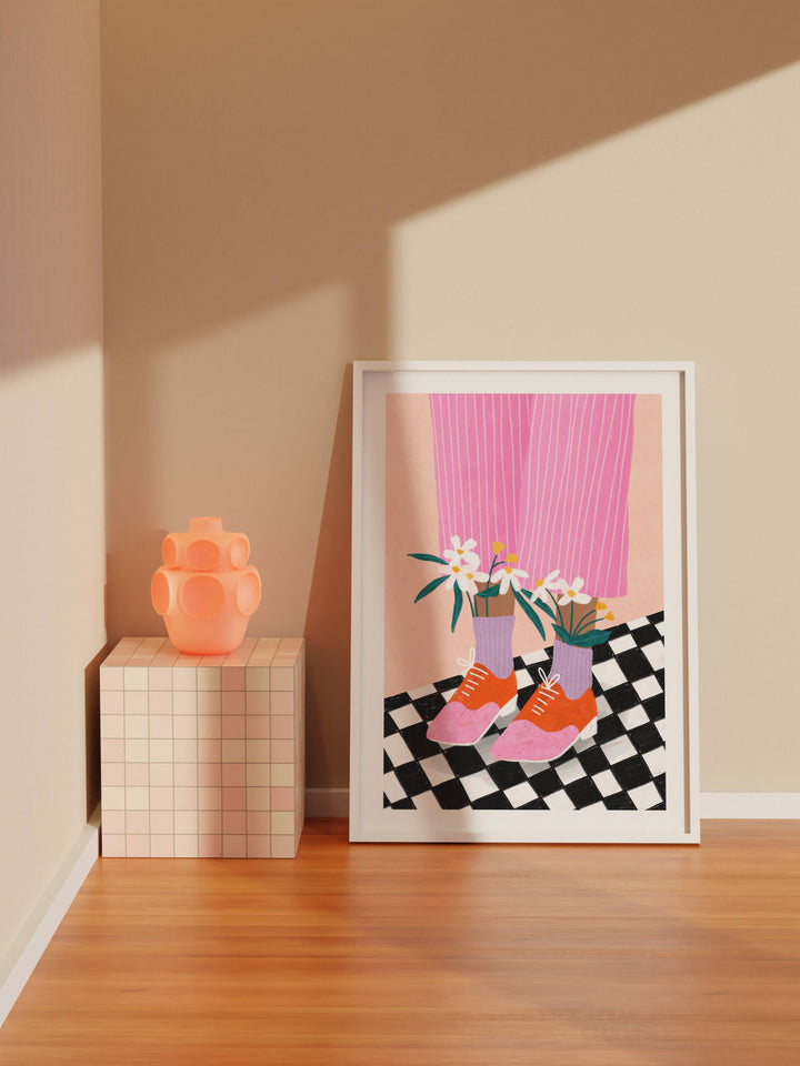 Floral Socks - Art Print BM22