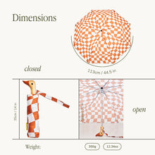 Load image into Gallery viewer, Peanut Butter Checkers Eco-Friendly Duckhead Umbrella