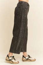 Load image into Gallery viewer, PATCH POCKET WIDE LEG CULOTTE DENIM BARREL PANTS
