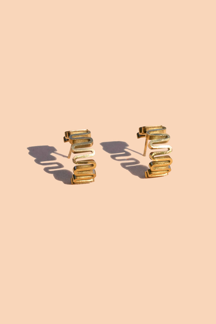 Silo Hoops - 18K Gold Plated PJ773