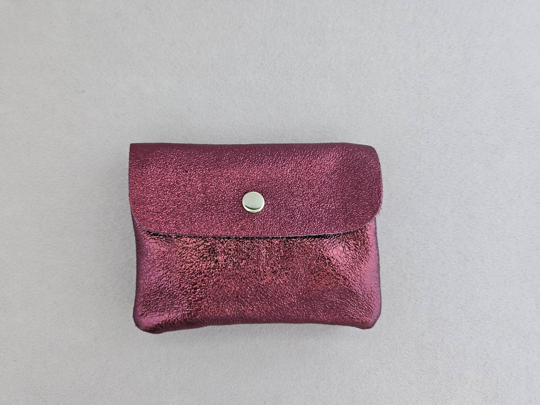 Metallic leather Kangoo wallet: Homard RM23
