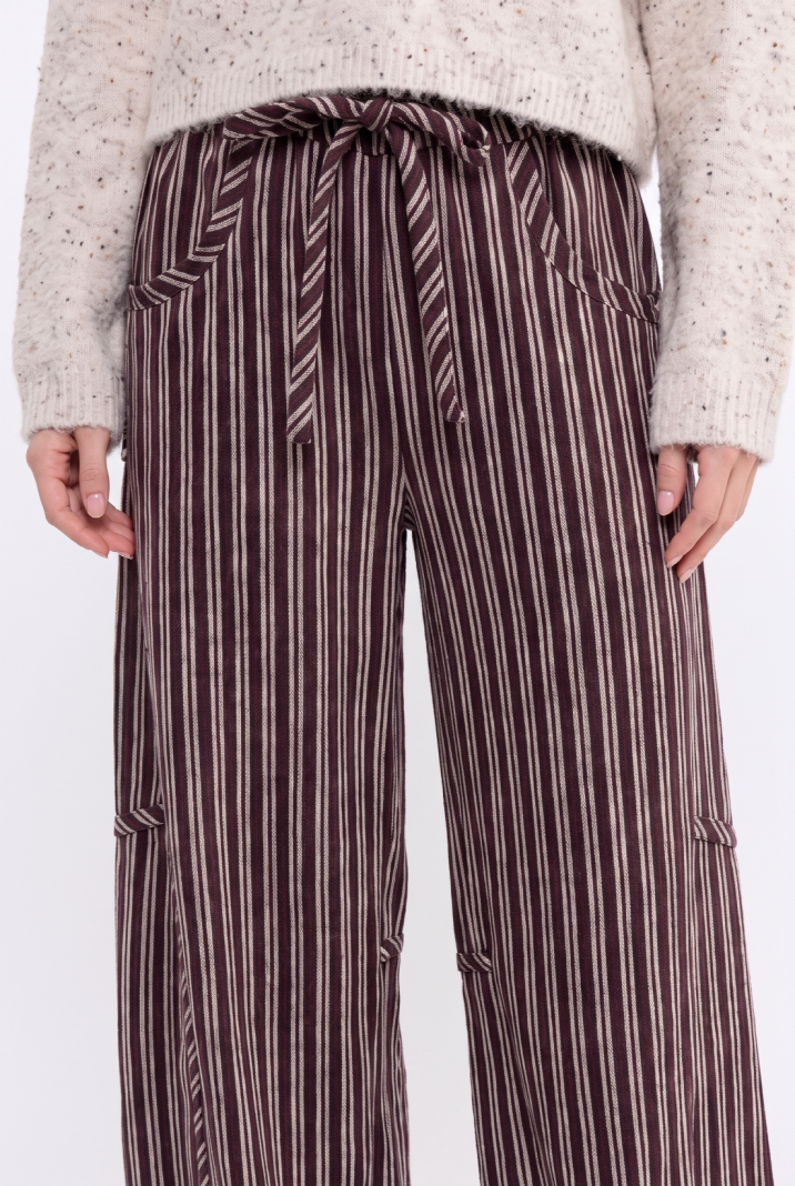 CB168 Pinstripe Drawstring Pants
