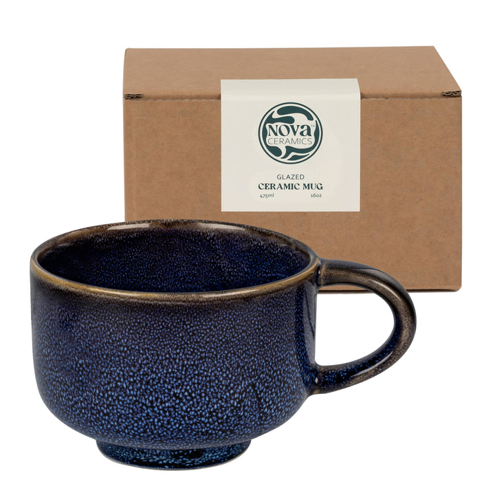 Abyss Handmade Ceramic Mug 16oz | Stoneware Coffee Mug NV55