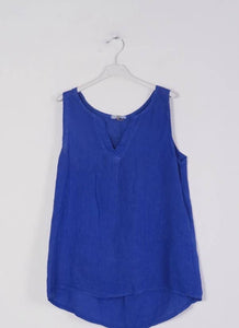 Lea & Luc 100% Linen Tank Top REF. 38009