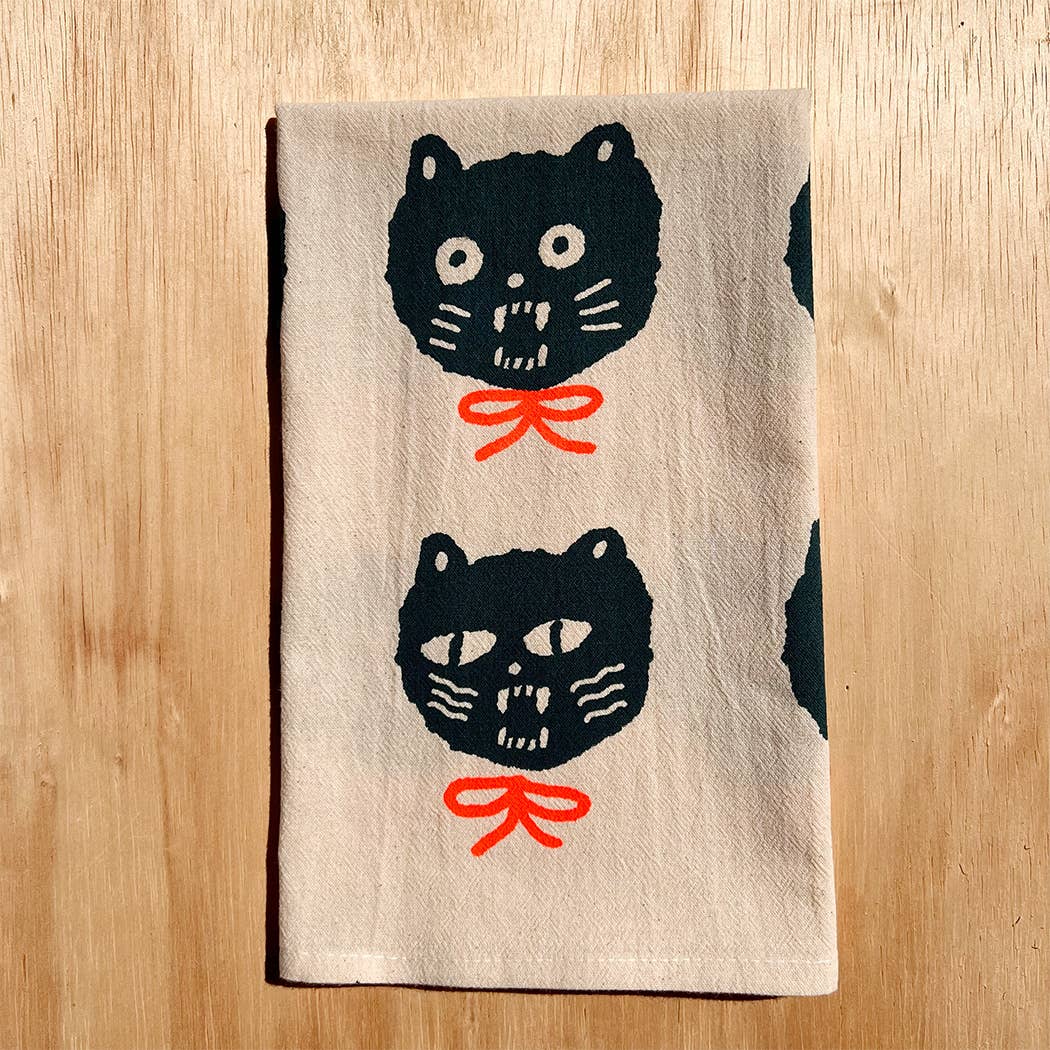 BAD CATS tea towel NICE2