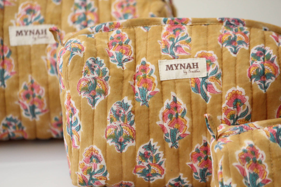 Henna motif print travel/makeup/organizer/wet bag MH875