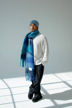 Load image into Gallery viewer, The Reykjavik Scarf - 100% Recycled - Blue Check