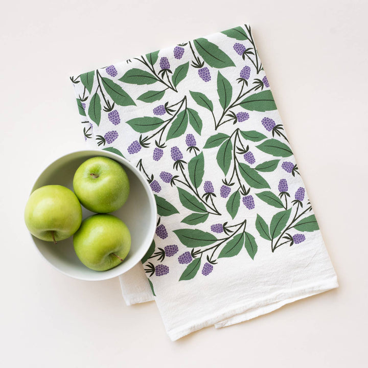 Blackberries Tea Towel / Kitchen Decor / USA Made HM101