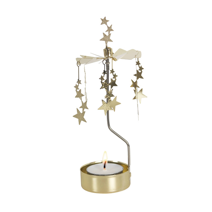 Gold Night Sky Rotary Candleholder