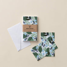 Load image into Gallery viewer, Blue Bouquet Mini Note Set / Gift Wrap / Midwest Made