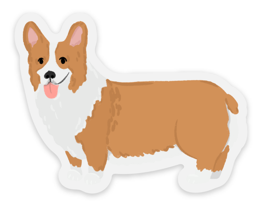 Corgi Dog Sticker