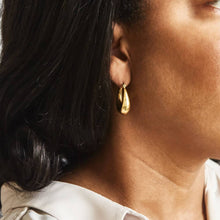 Load image into Gallery viewer, Gold Oval Hoop Earrings - Back to School, Fall Jewelry