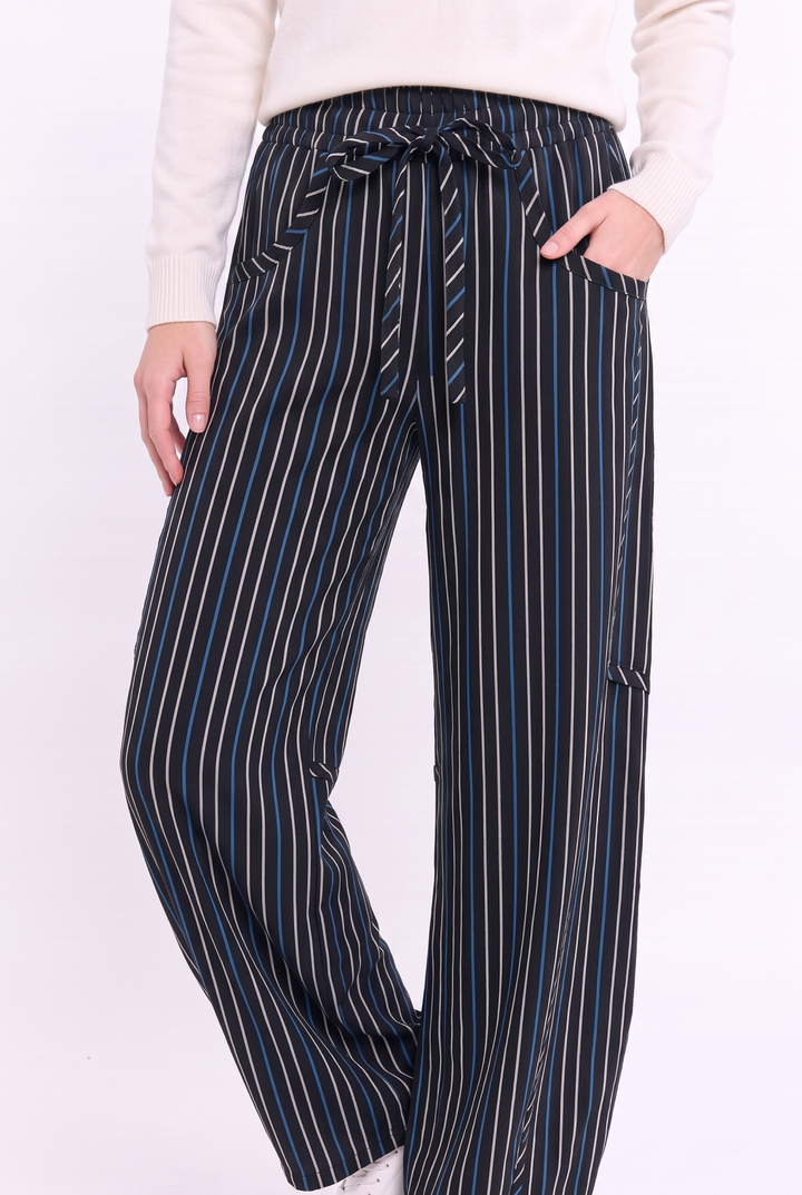 CB168 Pinstripe Drawstring Pants