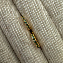 Load image into Gallery viewer, Tara Huggies Gold- Emerald NM07
