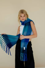 Load image into Gallery viewer, The Reykjavik Scarf - 100% Recycled - Blue Check